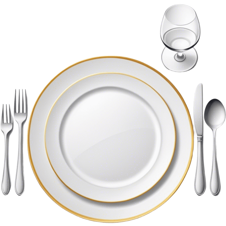 elegant plate with elegant tableware, stylish and sophisticated, like high-end restaurant vibe emoji