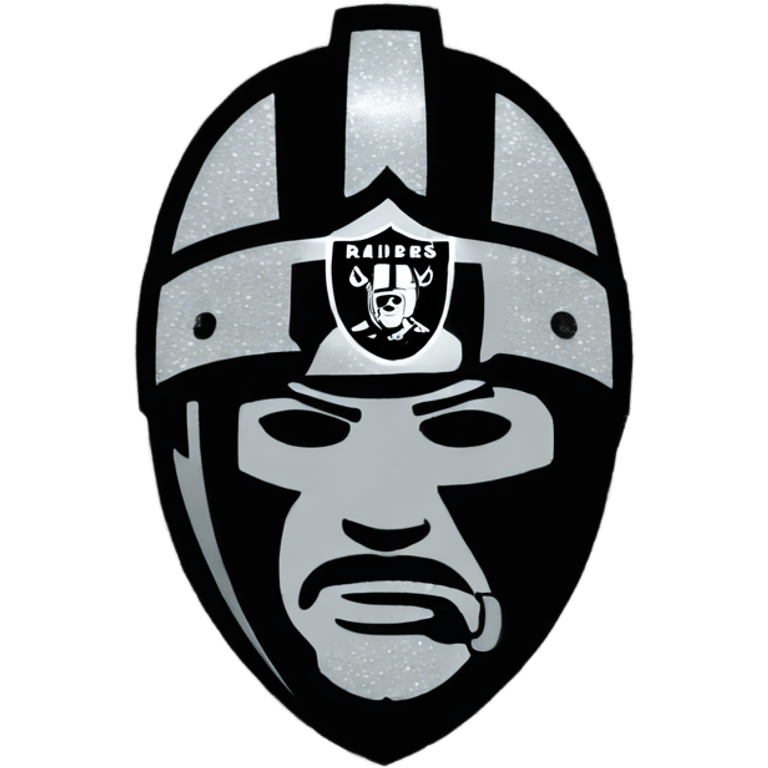 Raiders logo in glitter  emoji