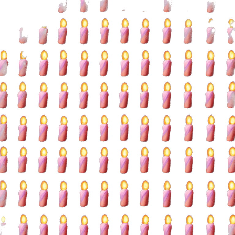 birthday candles in the shape of 23 emoji