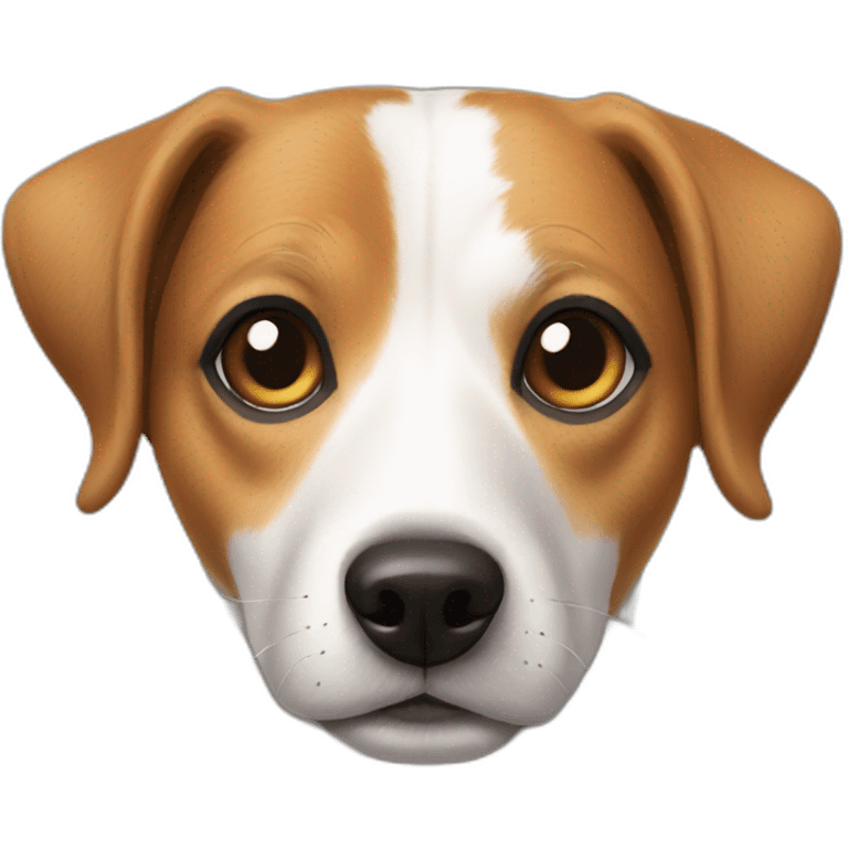 older beagle jack russell mix dog emoji