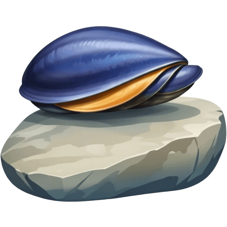 Blue mussel emoji