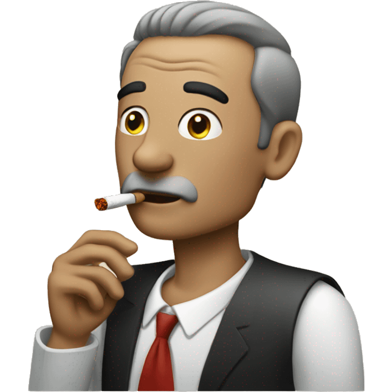 Man smoking a cigarette  emoji