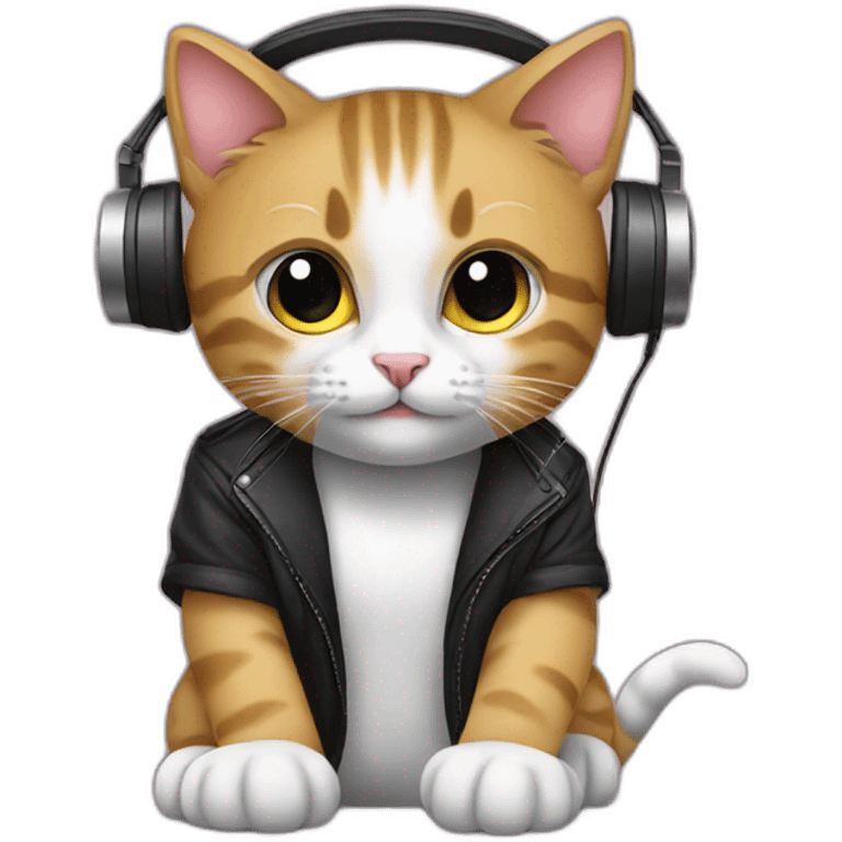 Dj kitten emoji