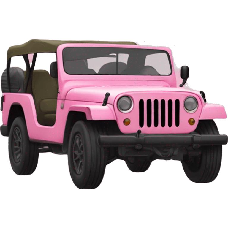 Pink hasagawa army jeep girls  emoji