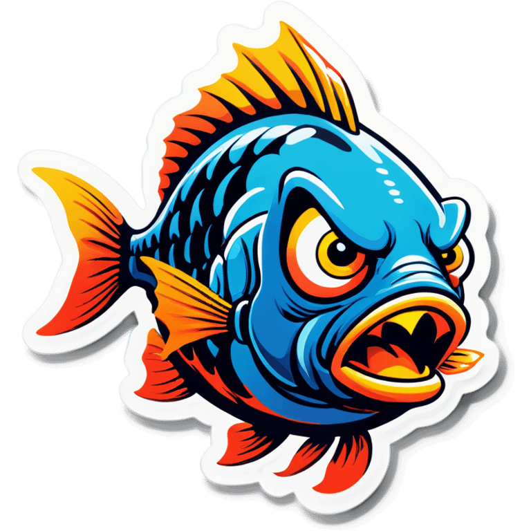 Angry fish emoji