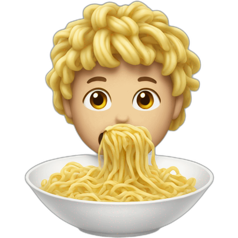 Eating noodles  emoji