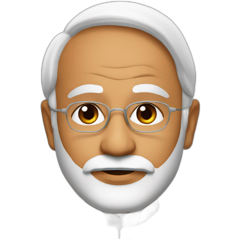 Narendra Modi with a Face with Raised Eyebrow emoji