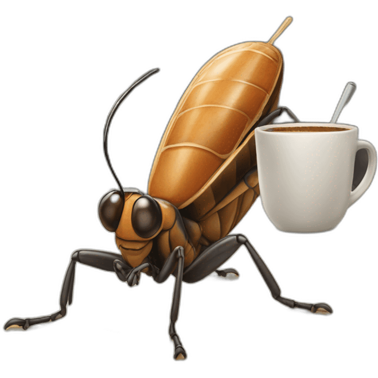 Cricket in the cafe emoji