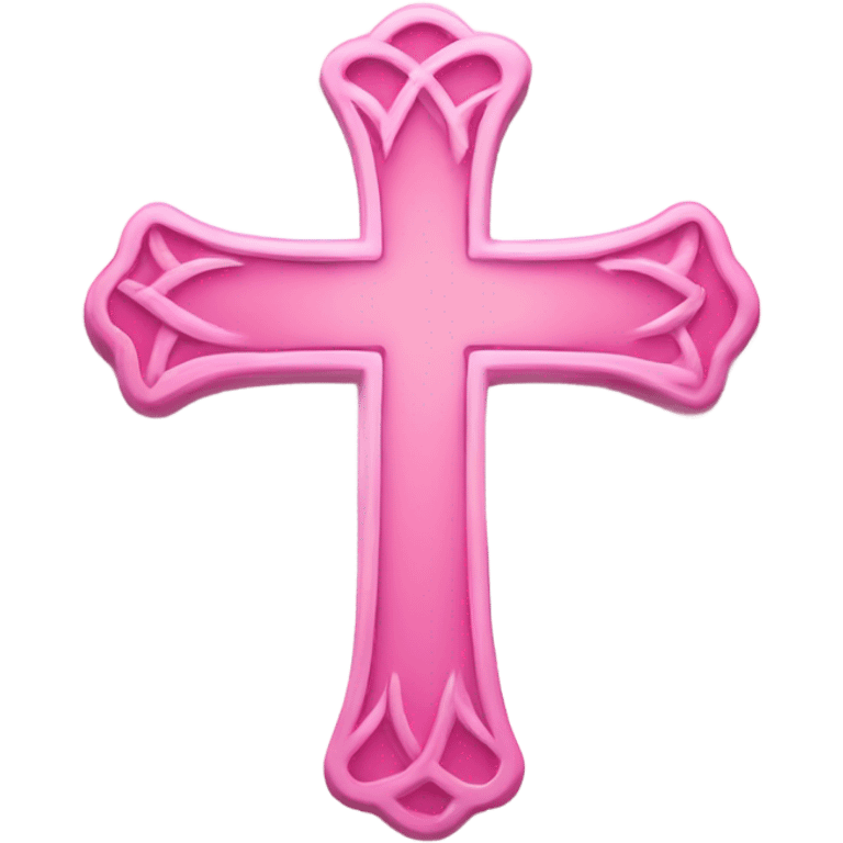 Christian Cross thats pink and very cute and pretty and religious  emoji