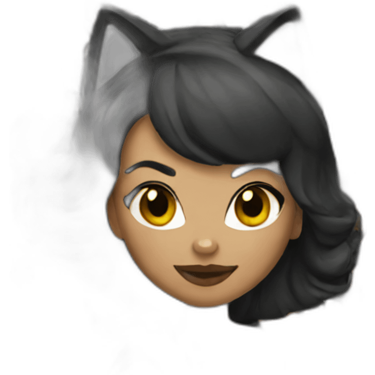 Cat woman emoji