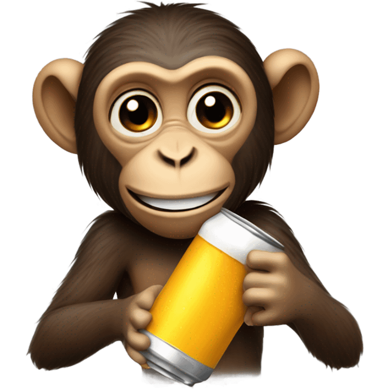 monkey with beer emoji