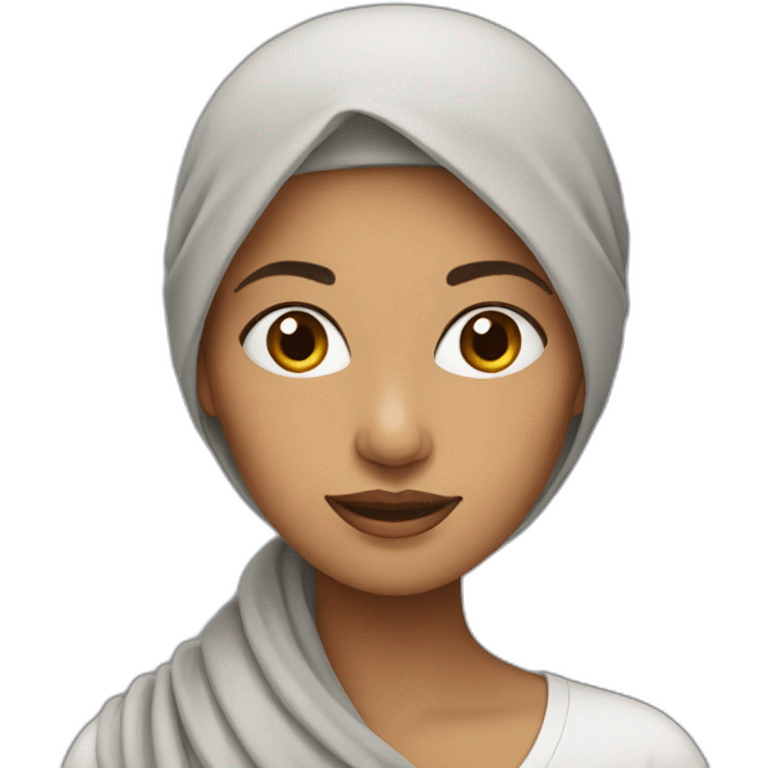 woman with a headscarf emoji