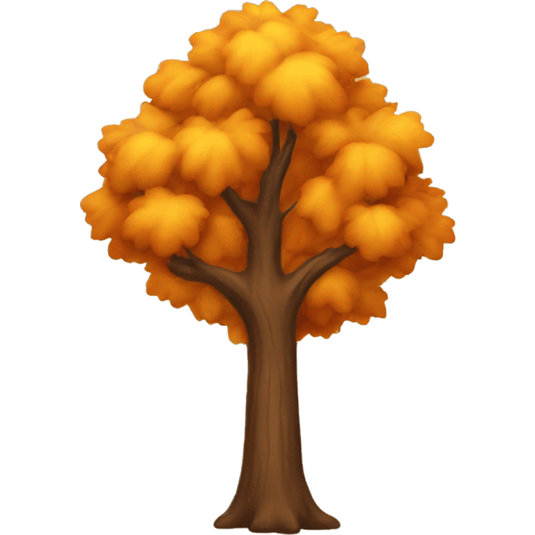 Autumn tree emoji