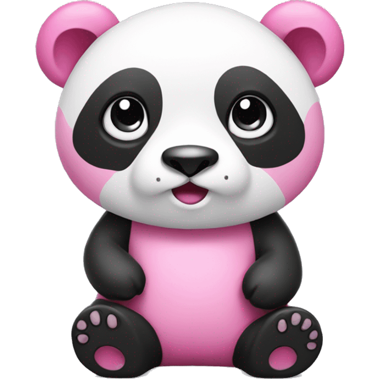 Pink panda emoji