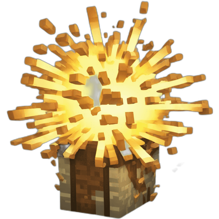 Minecraft explosion emoji