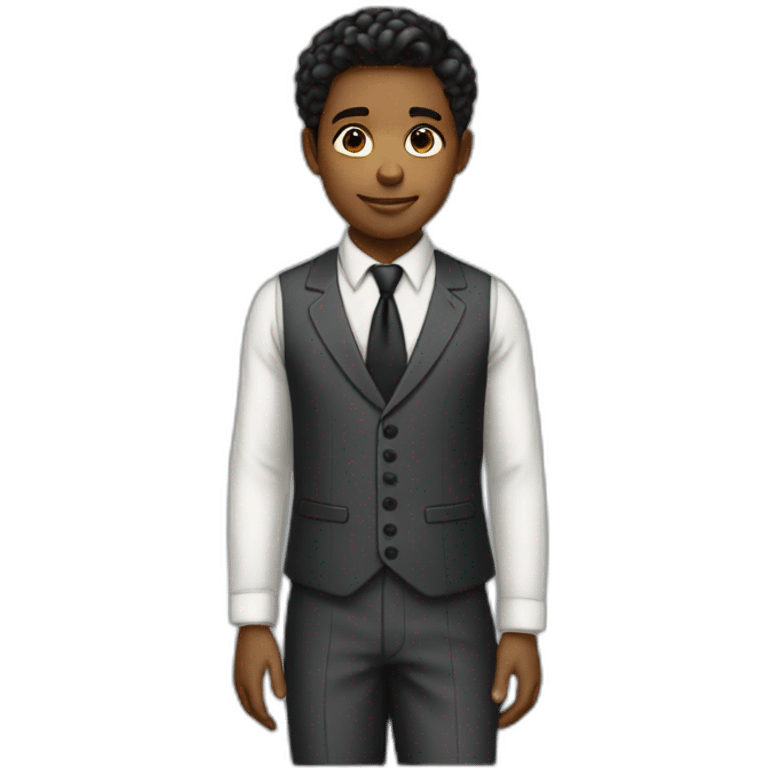 elegantly dressed boy emoji