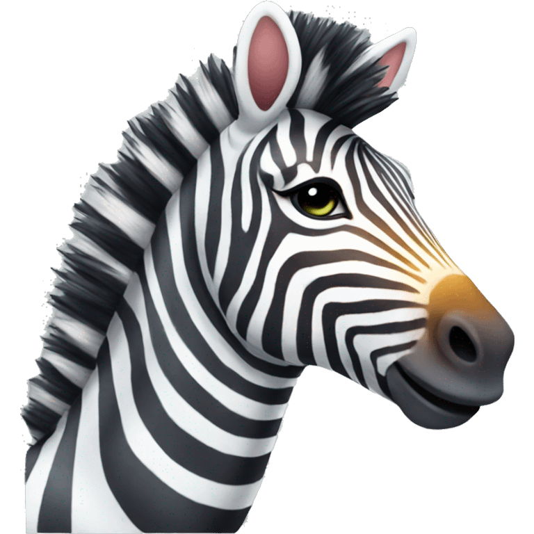 Rainbow zebra emoji