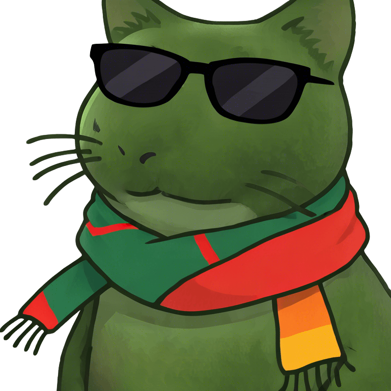 Cat with sunglasses emoji