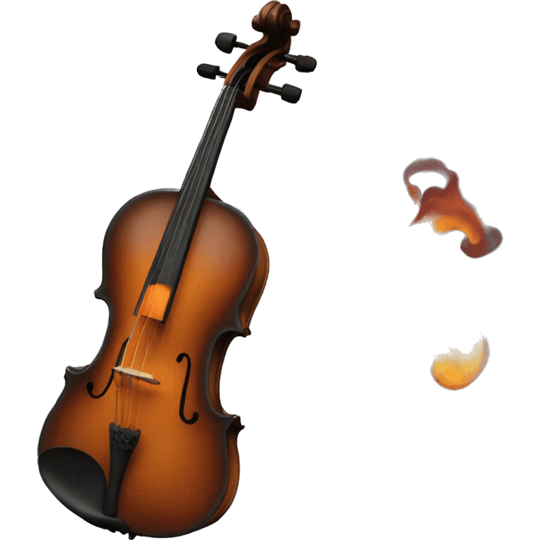 Violonchelo ardiendo emoji