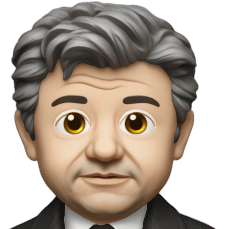 Jean-Luc Mélenchon a fake baby made in wax emoji