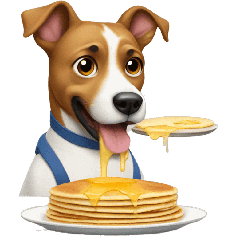 Dog eating pancakes  emoji