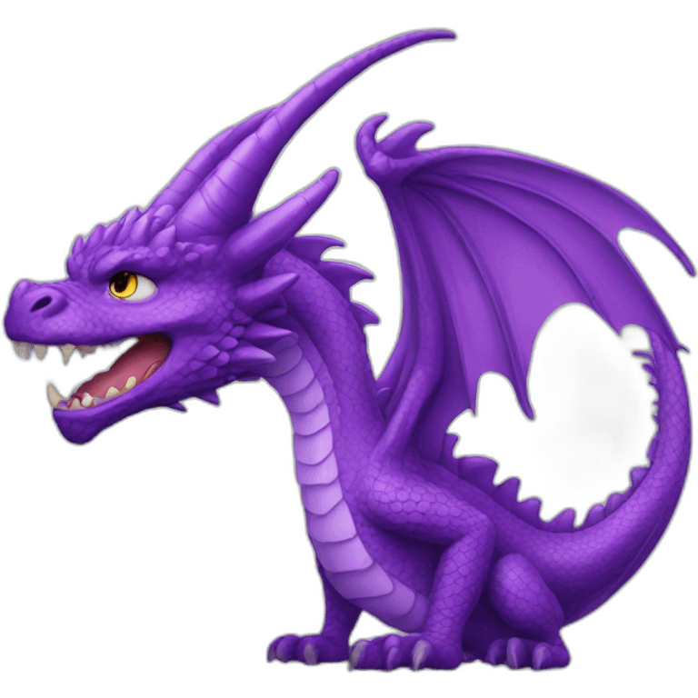 Purple dragon emoji