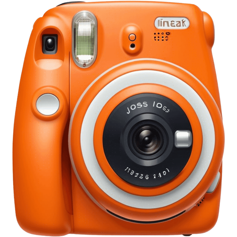 Orange instax camer emoji