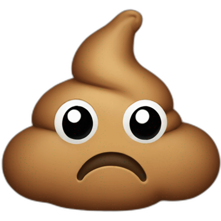 Sad poop emoji