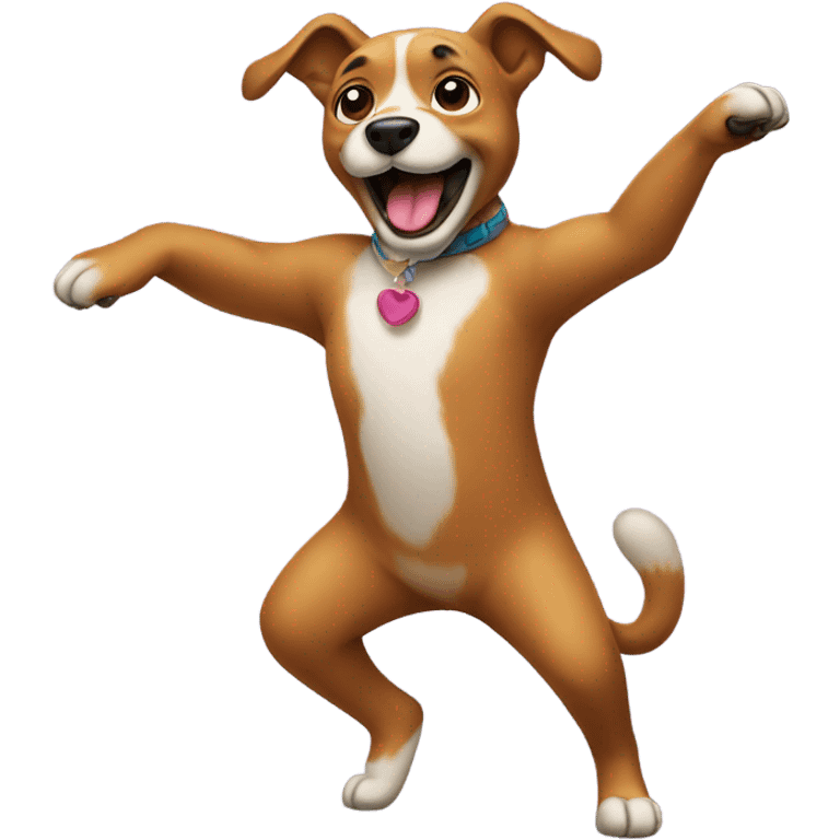 dog dancing emoji