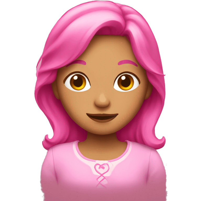 Pink storybook emoji