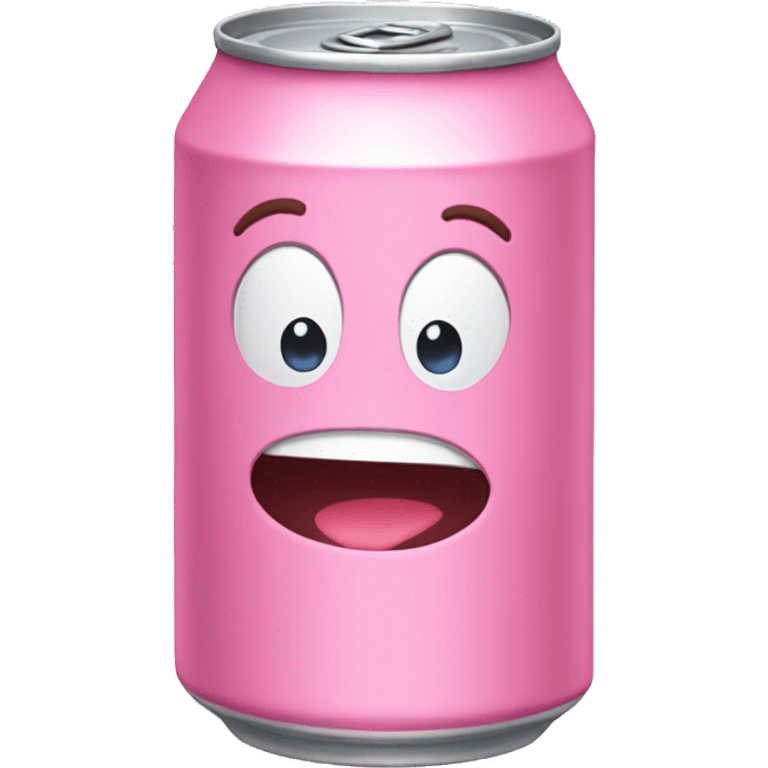 A baby pink cola can emoji