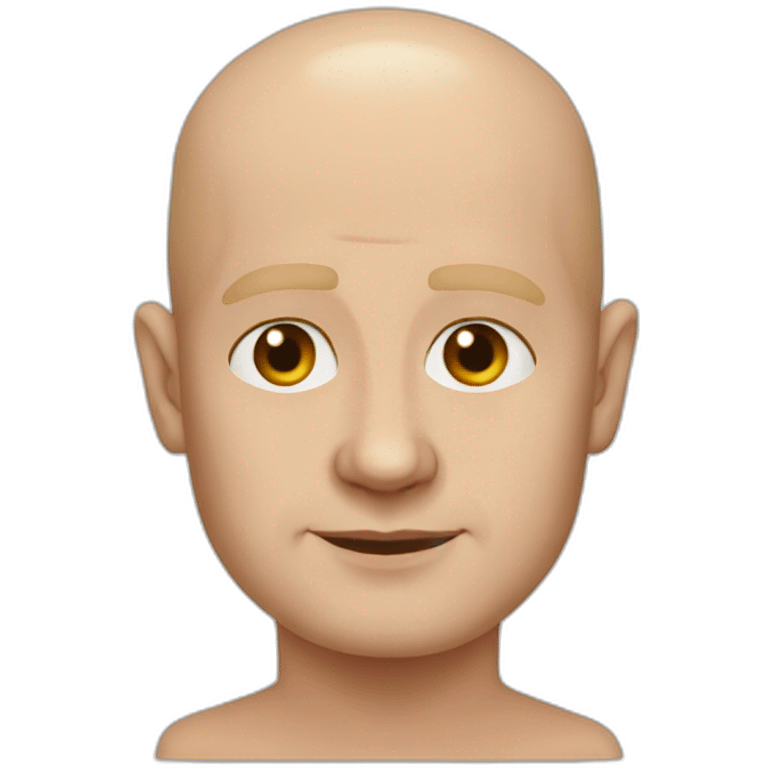 Vladimir Poutine without hair emoji