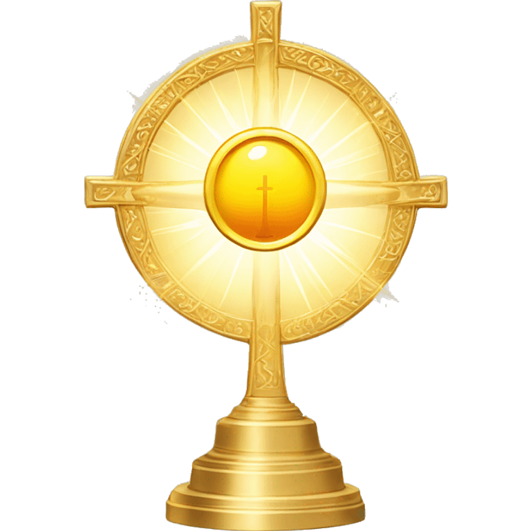 Blessed Sacrament in gold monstrance emoji