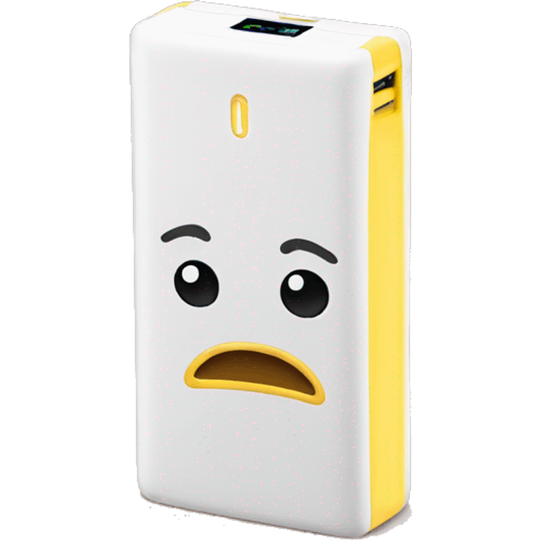 sad powerbank emoji