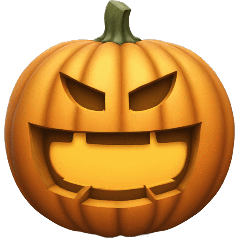 Big pumpkin carved emoji