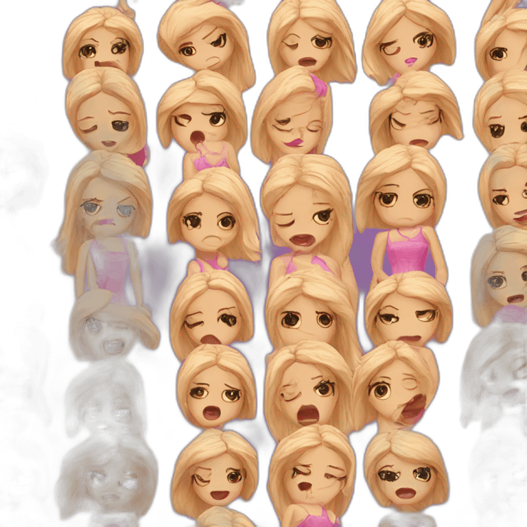 Barbie Crying emoji