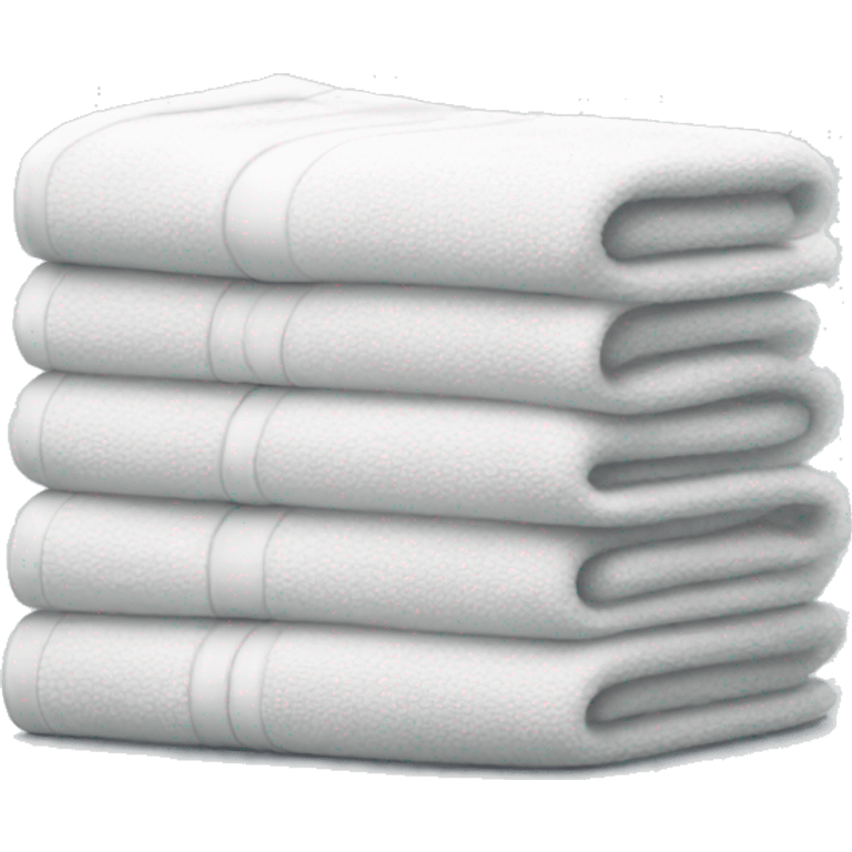 Pile of white towels emoji