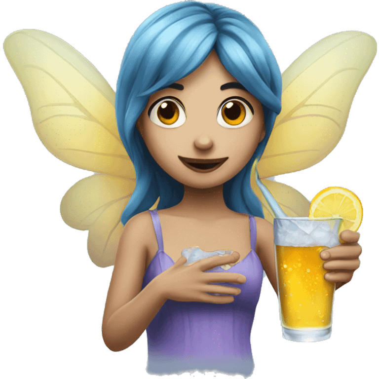 fairy with a vodka  emoji