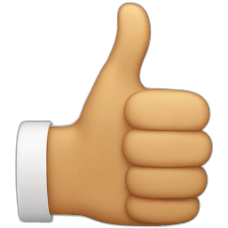 Emotionless emoji Thumbs up emoji