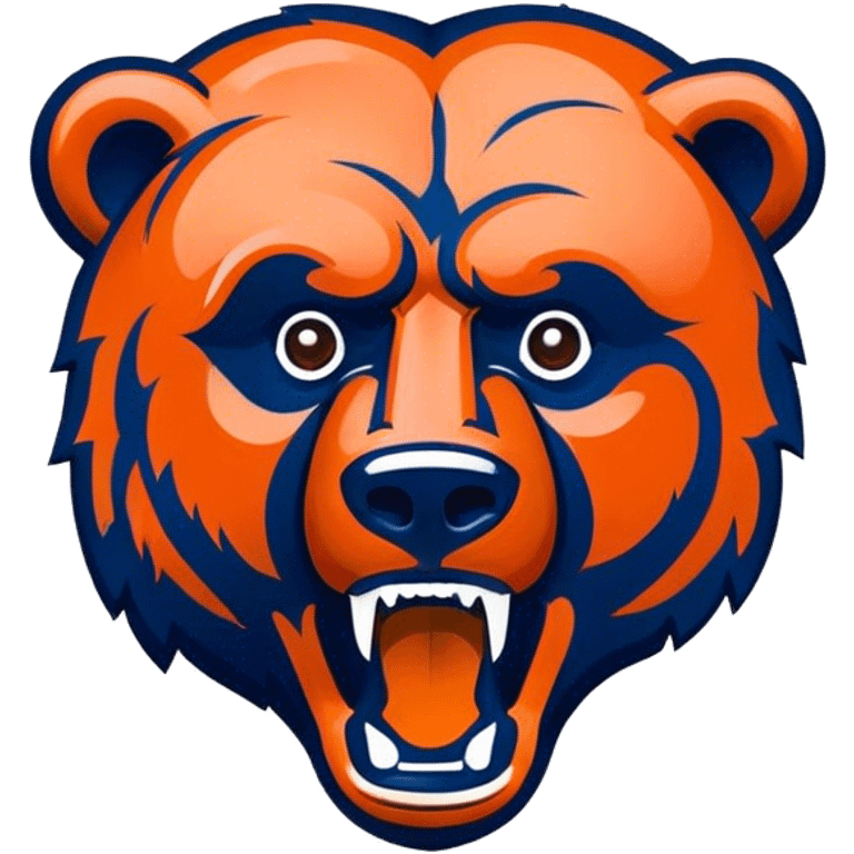 nfl custom bears logo emoji