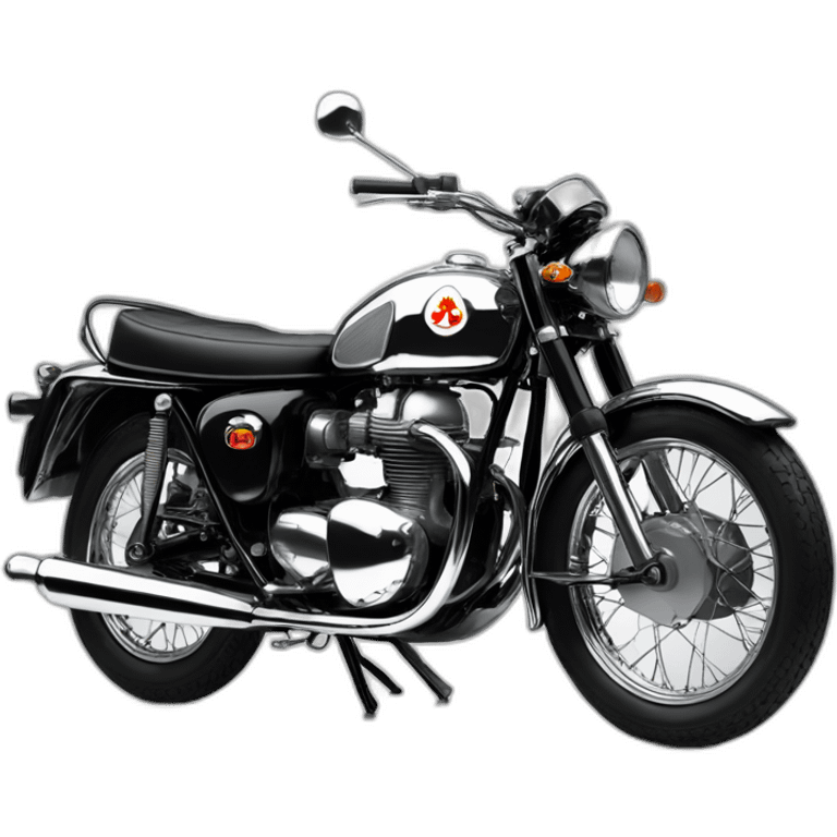 1966 bsa lightning all chrome emoji