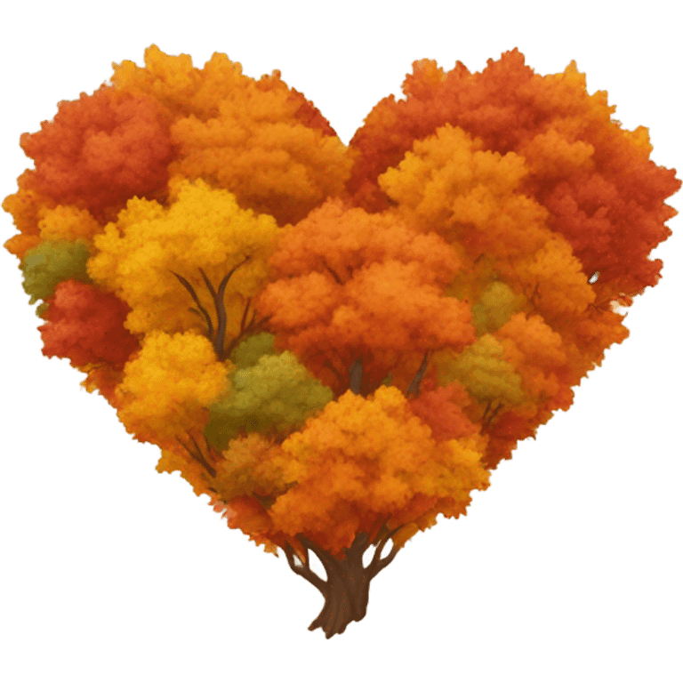 Heart of the autumn colors  emoji