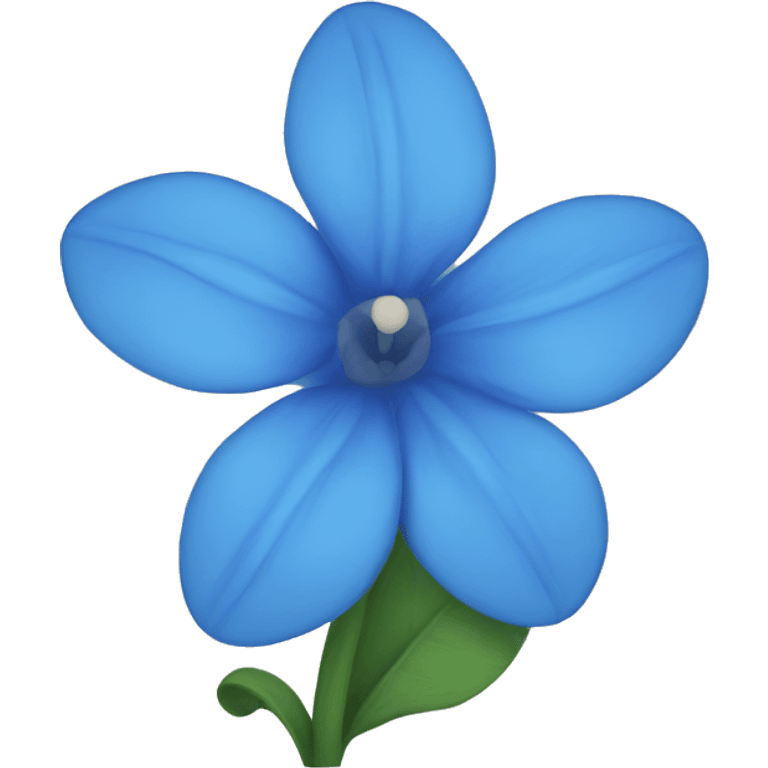 Blue flower emoji