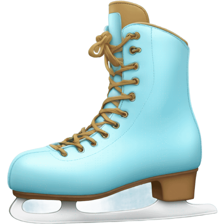 Light blue ice skating boots emoji