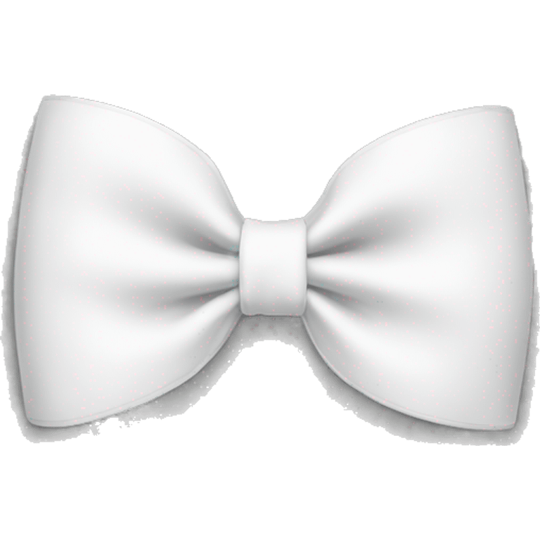 A white bow emoji