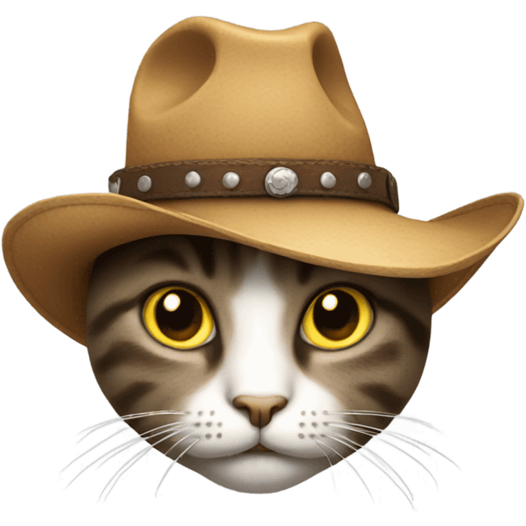 Cat with a cowboy hat emoji