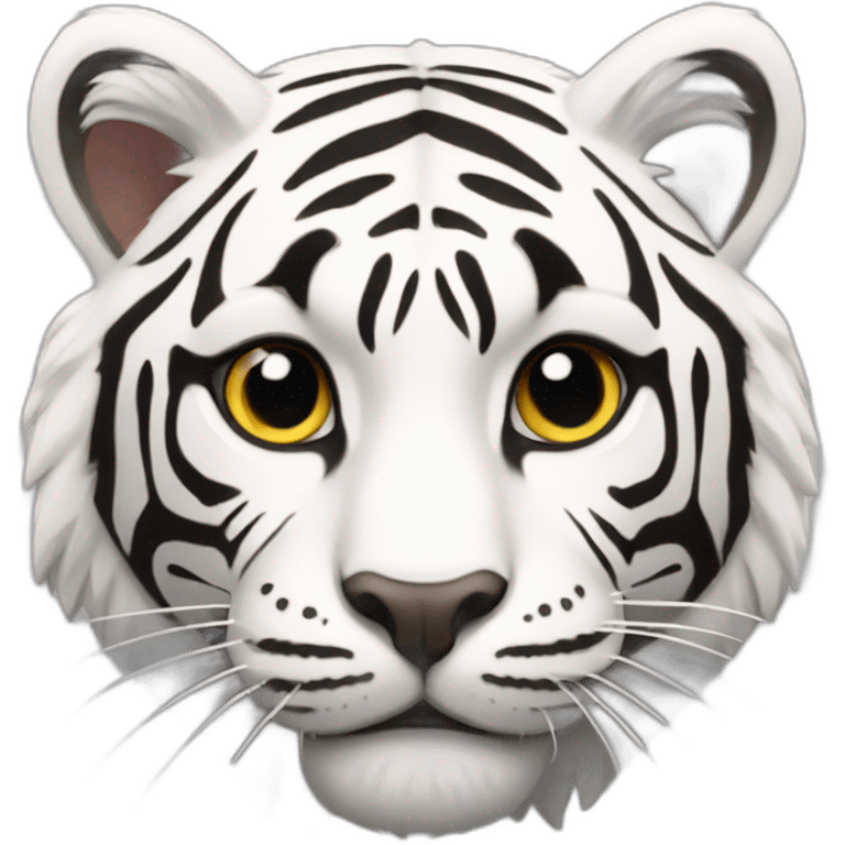 Tigre blanc emoji