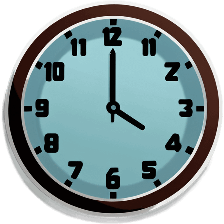 A clock emoji