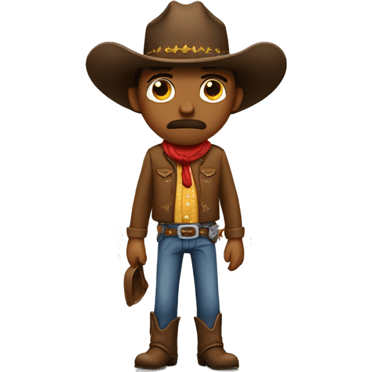 Sad cowboy emoji