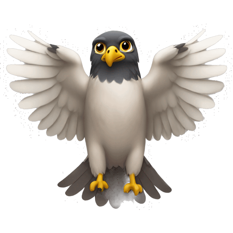 falcon making a heart with his wings emoji